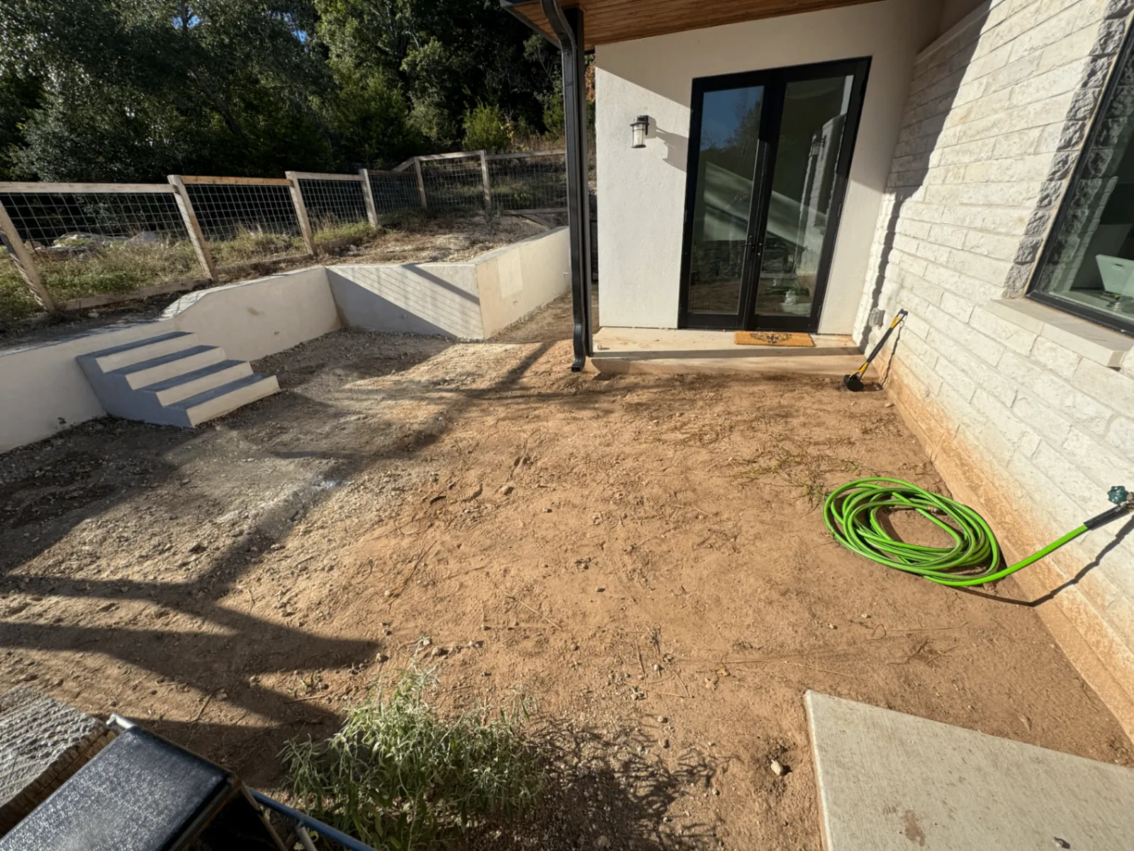Before landscaping